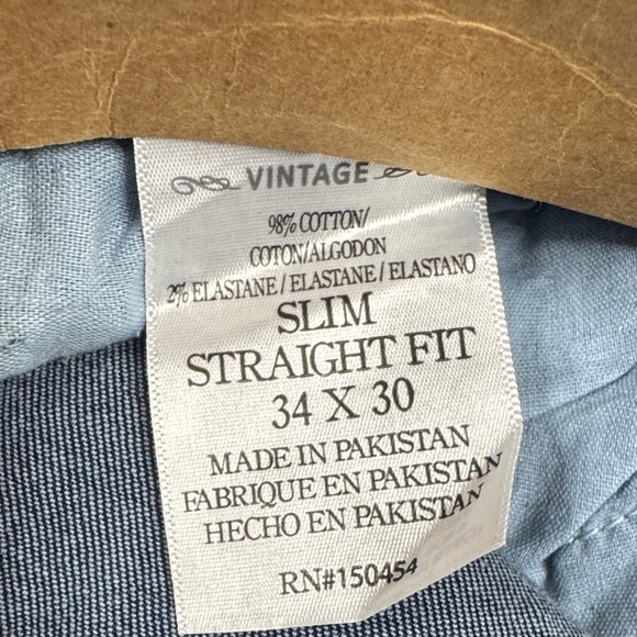 Weatherproof Vintage Slim Straight Comfort Fit Jeans NWT 34/30 - Picture 12 of 12